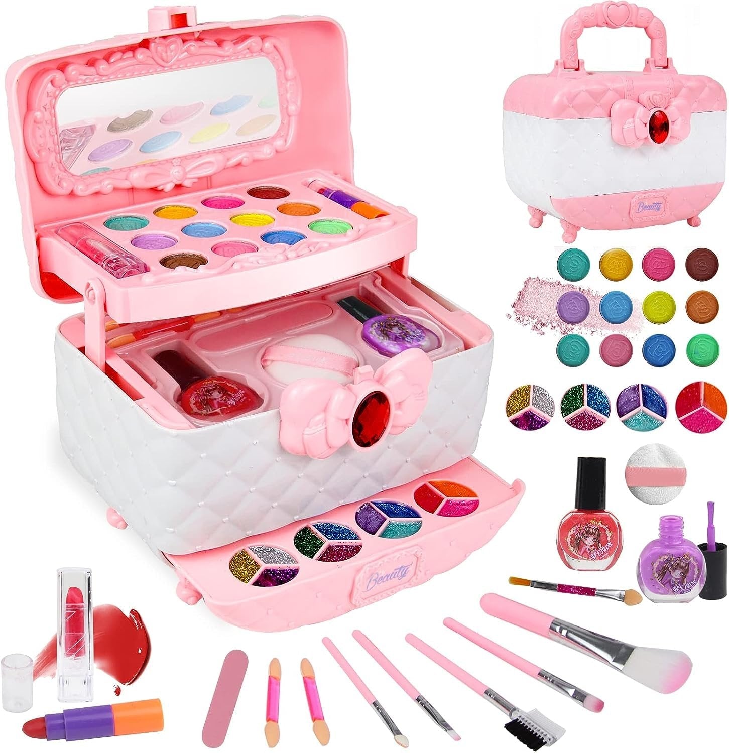 (🔥HOT SALE NOW - 49% OFF)Kids Washable Makeup Beauty Kit