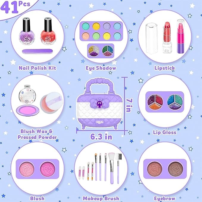 (🔥HOT SALE NOW - 49% OFF)Kids Washable Makeup Beauty Kit