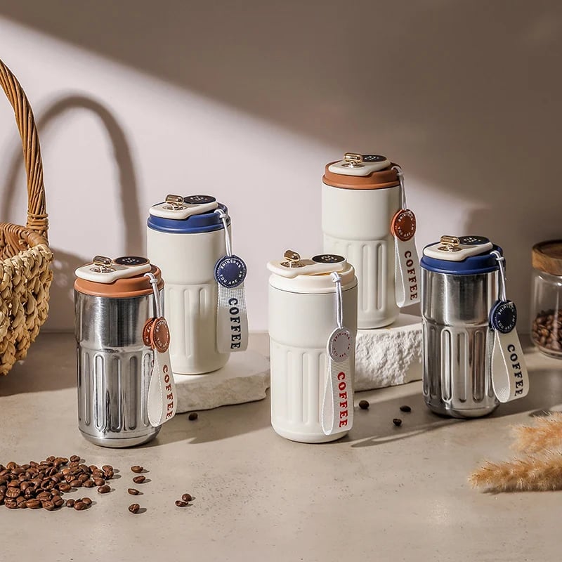Coffee Thermos With Temperature Display