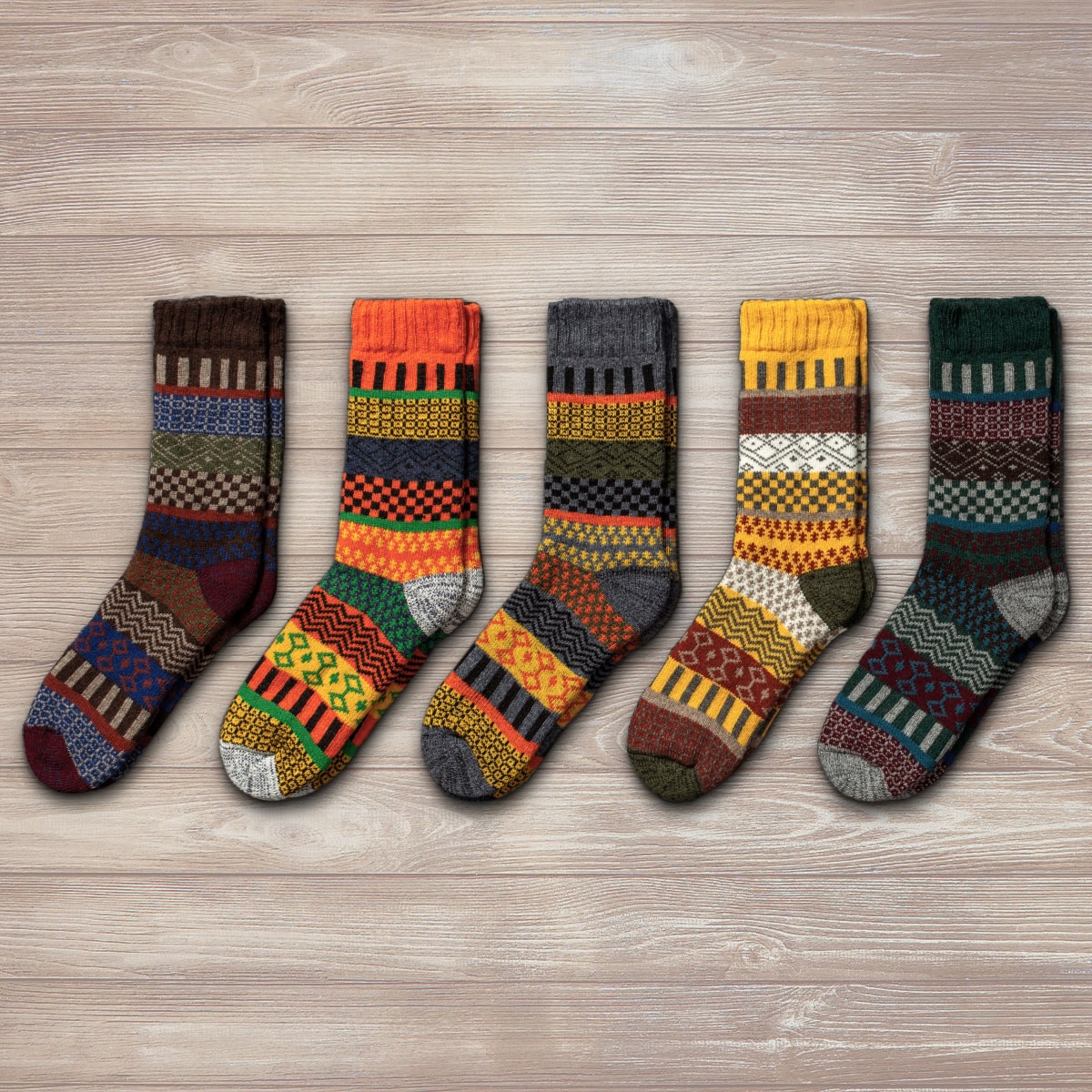 (8 Pairs) - Wool Socks For Men & Women