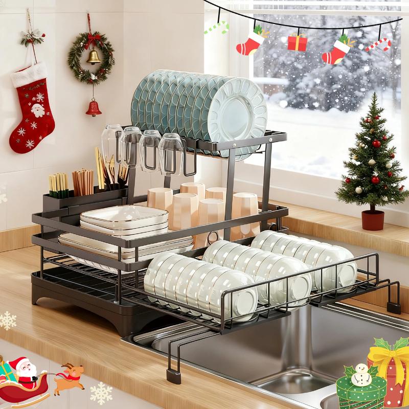 Foldable Over Sink Dish Drying Rack