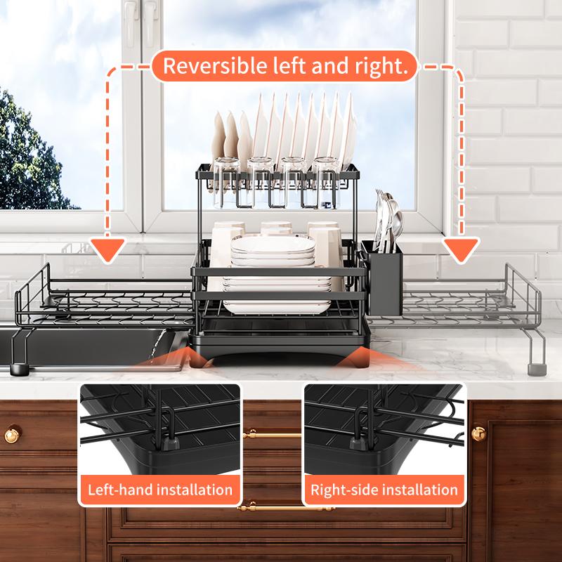 Foldable Over Sink Dish Drying Rack